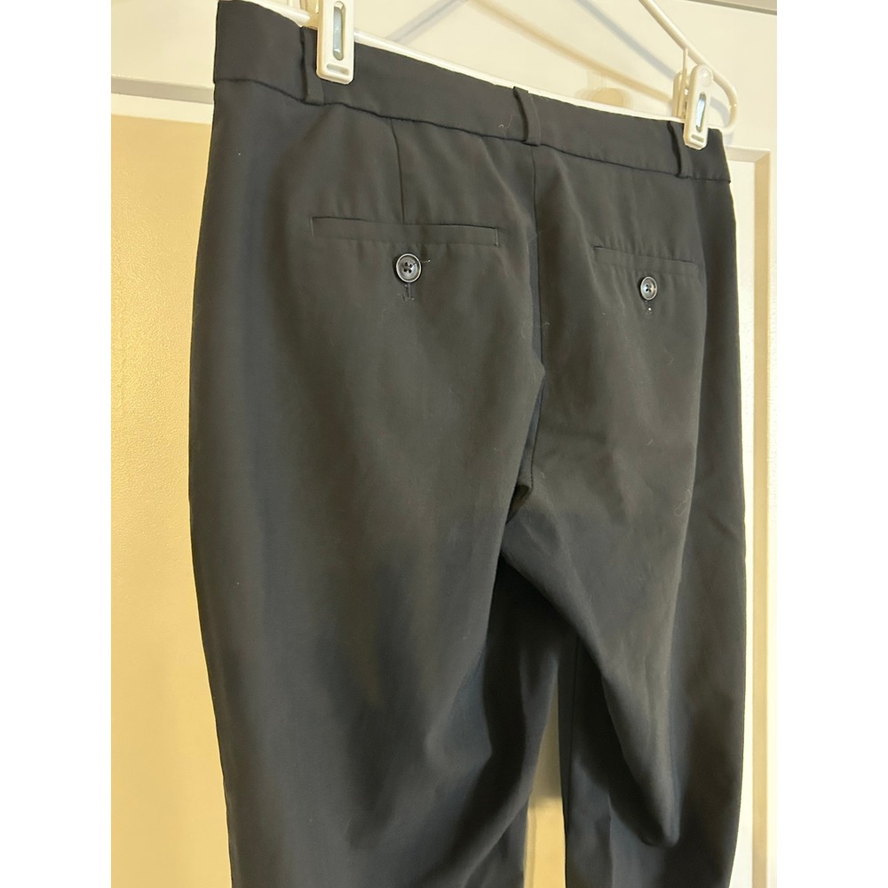 Banana Republic Logan Black Italian Wool Dress Pants Womens 2 Machine‎ Washable - Picture 6 of 9